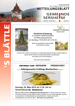 s blättle - Sersheim