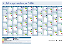 Müllkalender 2016