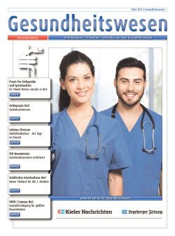 Informationen • Prävention • Aktuelles aus dem Gesundheitswesen