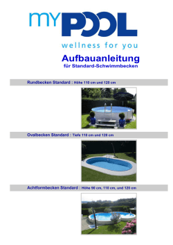 Standardbecken- Aufbauanleitung