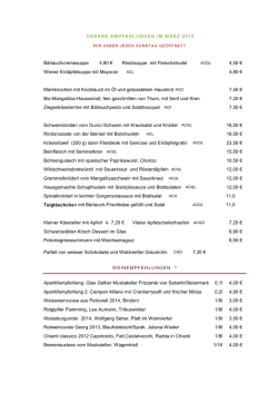 Monatsempfehlungen