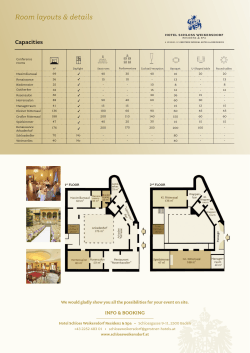 Room layouts & details - GERSTNER Hotels & Residences