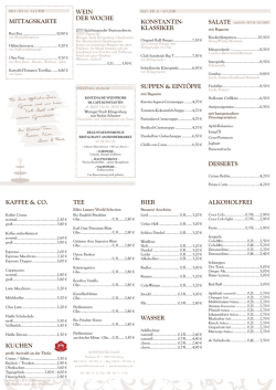 Speisekarte PDF - Konstantin