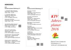 Jahresplan 2016 - KTV Steinburg
