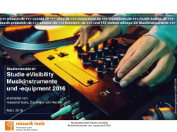 Studie eVisibility Musikinstrumente und -equipment