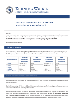 Information zum - KUHNEN & WACKER Patent