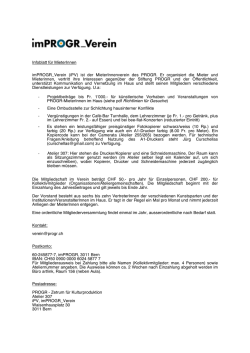 Infoblatt f&uuml;r Mieter