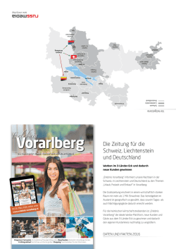 Die Zeitung f&uuml;r die Schweiz, Liechtenstein und Deutschland
