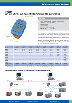 I-7188EN Low Cost Ethernet nach RS