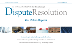 In dieser Ausgabe finden Sie Beitr&auml;ge aus den Bereichen