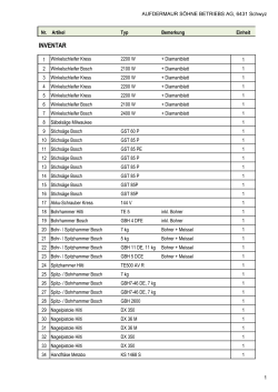 Inventarliste 2 - AufderMaur S&ouml;hne Betriebs AG
