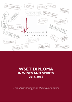 wset diploma - académie du vin