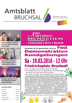 Amtsblatt - Stadt Bruchsal
