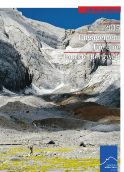 Tätigkeitsbericht 2016 - Mountain Wilderness Schweiz