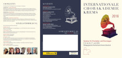 internationale chorakademie krems