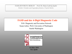 FASD und der 4-Digit Diagnostic Code - SFBB Berlin