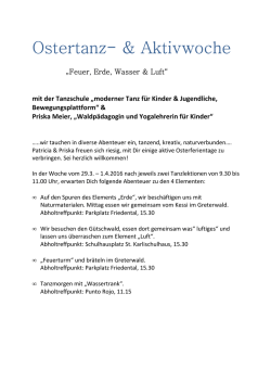 Ostertanzwoche 2016