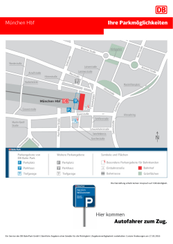 Ihre Parkm&ouml;glichkeiten Autofahrer zum Zug.