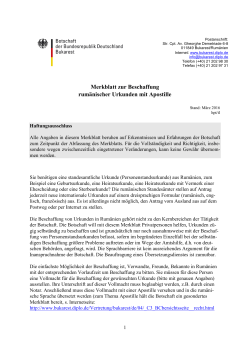 Merkblatt zur Beschaffung rumänischer Urkunden mit Apostille [pdf