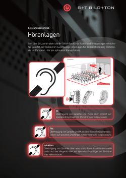 H&ouml;ranlagen - B+T Bild+Ton AG