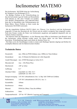 Inclinometer - Umwelt- und Meerestechnik Kiel GmbH