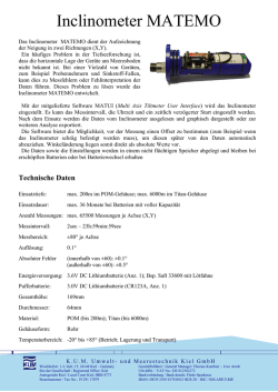 Inclinometer - Umwelt- und Meerestechnik Kiel GmbH
