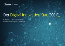 Der Digital Innovation Day 2016