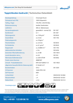 Infoblatt Teppich bedruckt