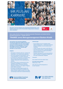 Dann nutzen Sie Ihre Chance am Direktionsstandort Wiesbaden