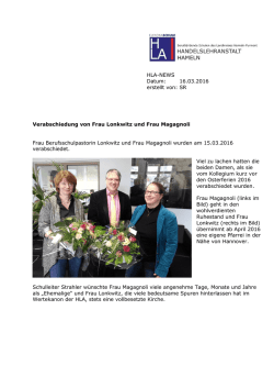 Ihr Zeichen, Ihre Nachricht vom