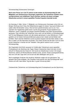 Zeitungsbericht - Schiessverein Gansingen