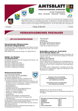 amtsblatt - Waldsee