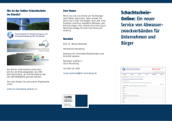 Flyer Schachtschein Online - Hochschule Merseburg