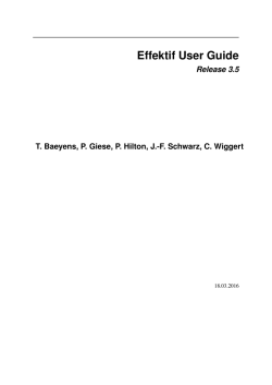 Effektif User Guide
