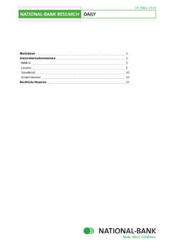 Research aktuell vom 18.03.2016 - National-Bank