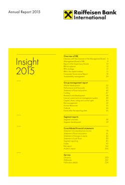 PDF-Download Annual Report 2015 - Raiffeisen Bank International