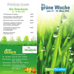 gr&uuml;ne Woche - Salztal Paradies