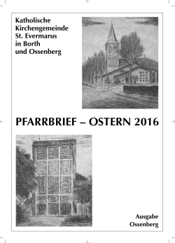 pfarrbrief – ostern 2016