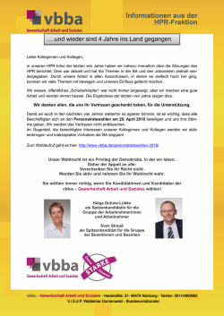 HPR-Info M&auml;rz - vbba Sachsen