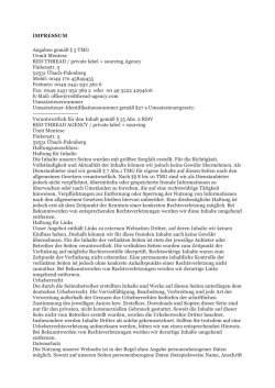 IMPRESSUM Angaben gem&auml;&szlig; &sect; 5 TMG Uemit Mentese RED THREAD / private