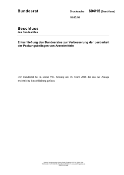 BR 604/15(B) Beschlussdrucksache (PDF, 85KB, nicht
