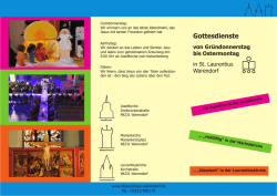 Gottesdienste - Kirchengemeinde St. Laurentius Warendorf