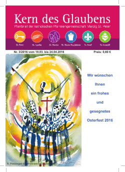 Nr. 3/2016 AKTUELLE AUSGABE - Pfarreiengemeinschaft Merzig St