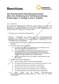 Beschlusstext (34.4 kB, PDF) - Gemeinsamer Bundesausschuss