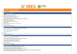 List of all oral presentations