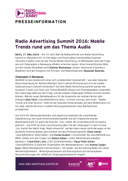 20160317 Mobile Trends - Radio Advertising Summit