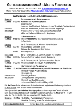 gottesdienstordnung st