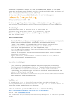 liebevolle Gruppenleitung