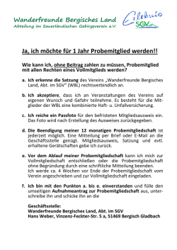 Ja, ich m&ouml;chte f&uuml;r 1 Jahr Probemitglied werden!!