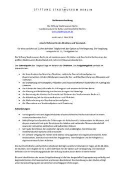 Stellenausschreibung als PDF